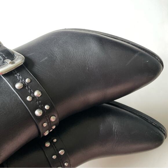 BCBGeneration Black Leather Moto Ankle Bootie - Picture 6 of 10
